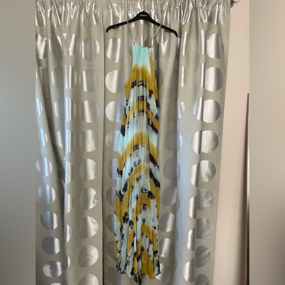 Tie Dye Halter Maxi Dress